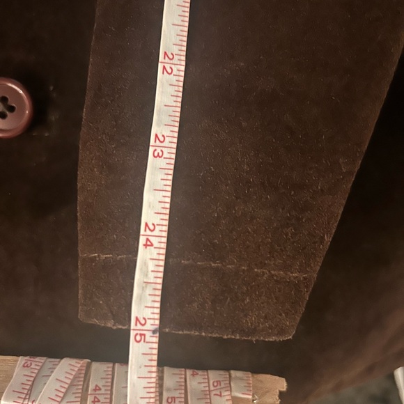 Vintage mid-90’s Florentine suede car coat in chocolate. - Picture 8 of 11